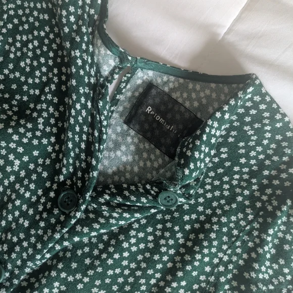 Reformation Green Midi Dress - Picture 4 of 5